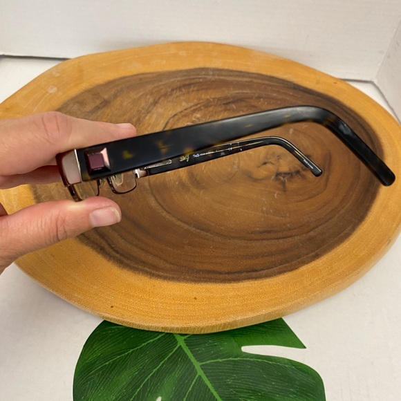 D&G Dolce & Gabbana Maroon Square Stud Eyeglasses - Picture 8 of 9